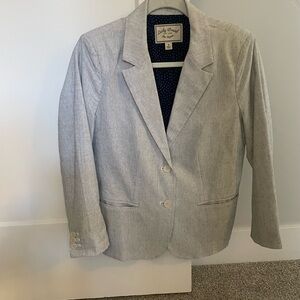 Lucky Brand Navy and white striped blazer